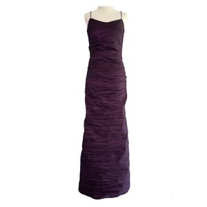 Alex Evenings Maxi Mermaid Style Gown Strapless Sz 6 Purple